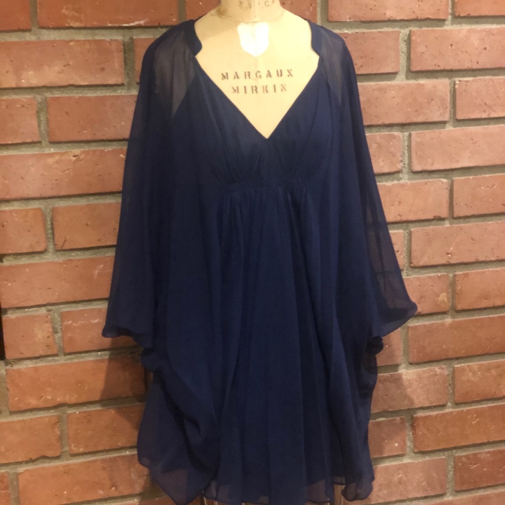 diane von furstenberg batwing mini dress